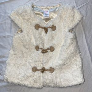 Gymboree faux fur vest little girl 2T-3T